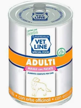 VET LINE DOG UMIDO LATTINA CRESCITA MAIALE GR 400