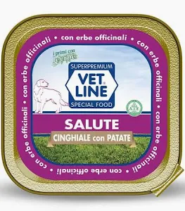 VET LINE DOG UMIDO VASCHETTA SALUTE ADULT PATE' CINGHIALE GR 150