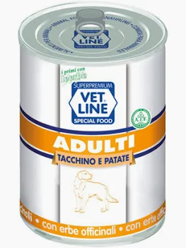 VET LINE DOG UMIDO LATTINA SALUTE ADULT PATE' TACCHINO GR 400