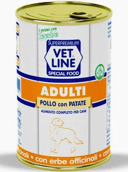 VET LINE DOG UMIDO LATTINA SALUTE ADULT PATE' POLLO GR 400