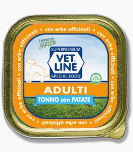 VET LINE DOG UMIDO VASCHETTA SALUTE ADULT PATE' TONNO GR 150