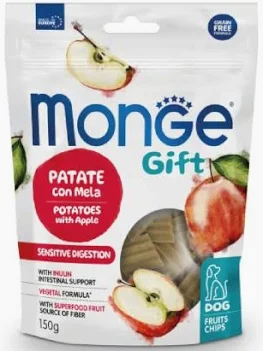 MONGE GIFT DOG SNACK PATATE MELA GR 150