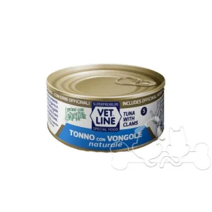 tonno e vongole VET LINE CAT UMIDO LATTINA NATURALE AL TONNO E VONGOLE GR 70