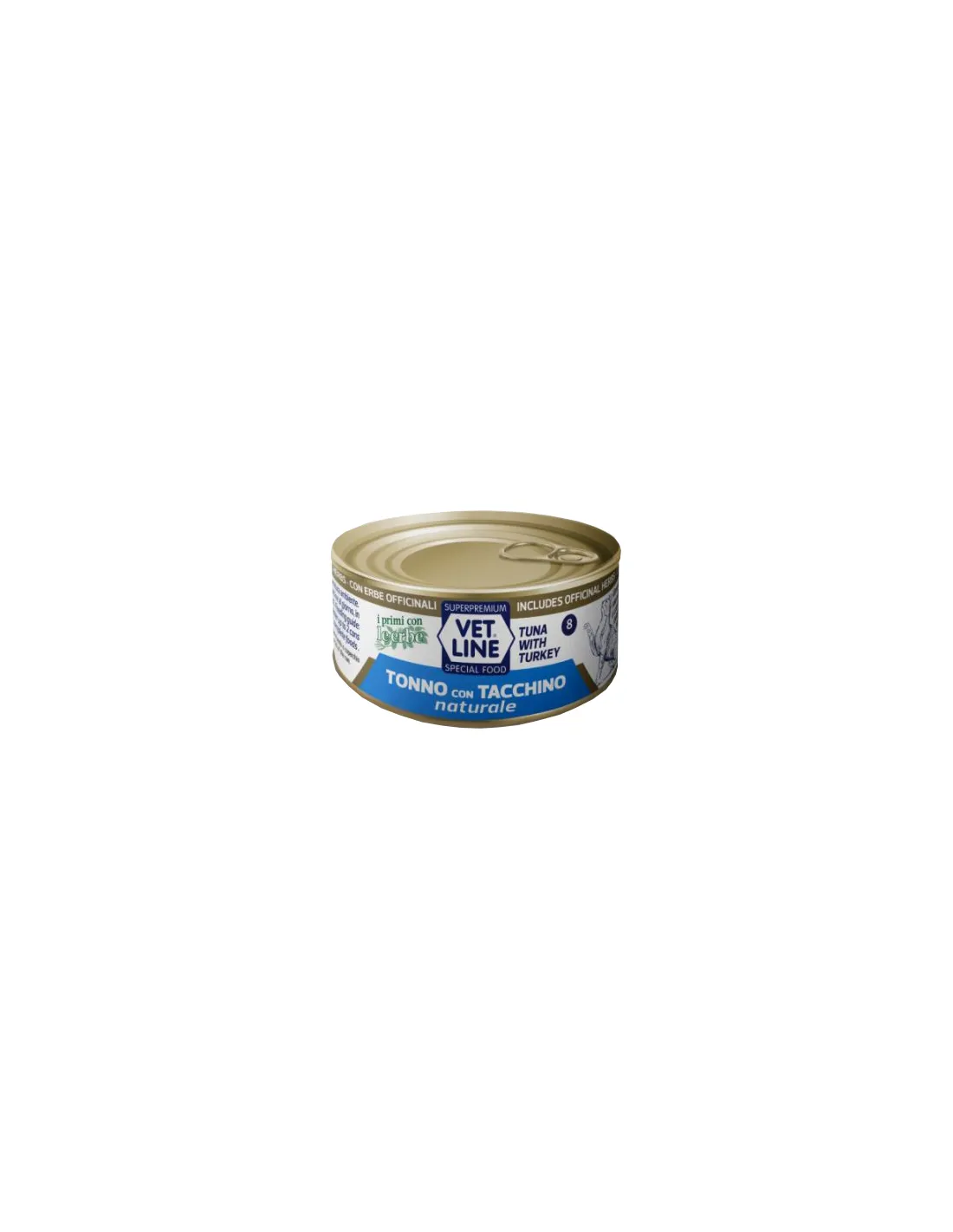 VET LINE CAT UMIDO LATTINA NATURALE AL TONNO E TACCHINO GR 70