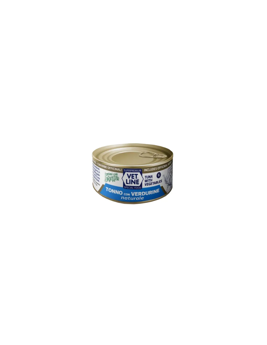 VET LINE CAT UMIDO LATTINA NATURALE AL TONNO E VERDURINE GR 70