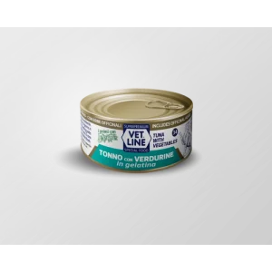 vet-line-tonno-con-verdurine-in-gelatina-70g-umido-gatto VET LINE CAT UMIDO LATTINA NATURALE IN GELATINA AL TONNO E VERDURINE GR 70